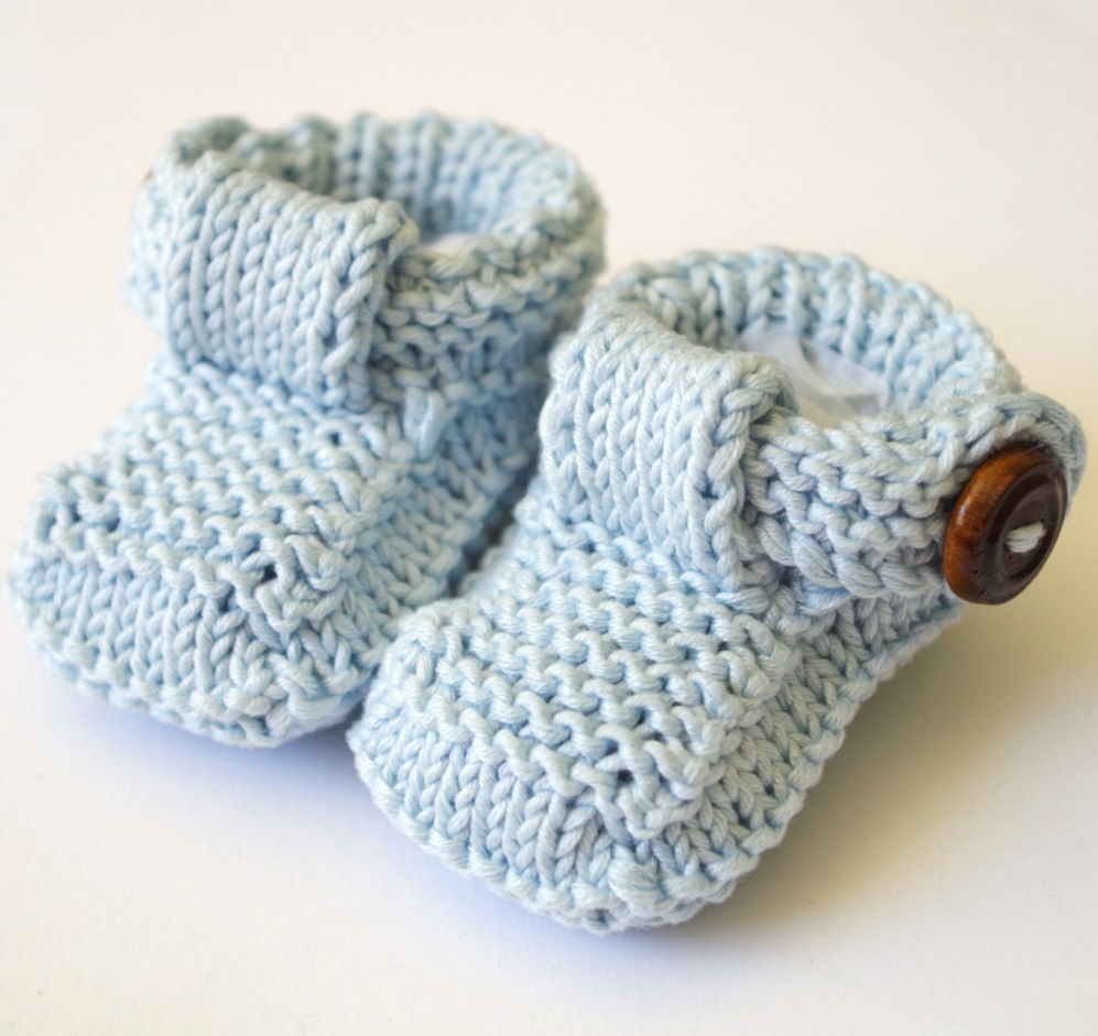 knitted baby shoes pattern free